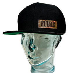 FUBAR Flat Bill Leather Patch Hats